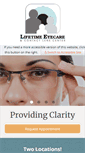 Mobile Screenshot of lifetimeeyecare.biz